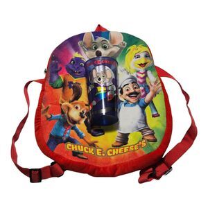 Chuck E. Cheese Kids Backpack 13" Official Merchandise & Collectible 5" Cup